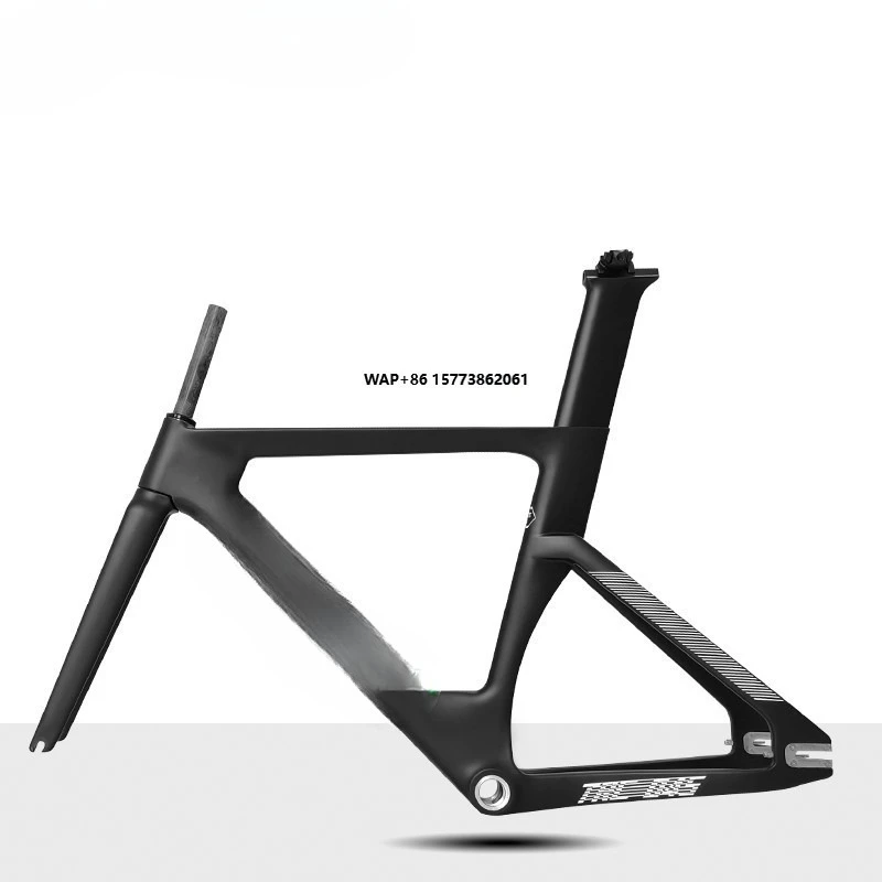 

TRC-045 Велосипедная рама с фиксированной передачей из углеродного волокна 700C Легкая BSA T800 с вилкой, гусеничная рама подседельного штыря