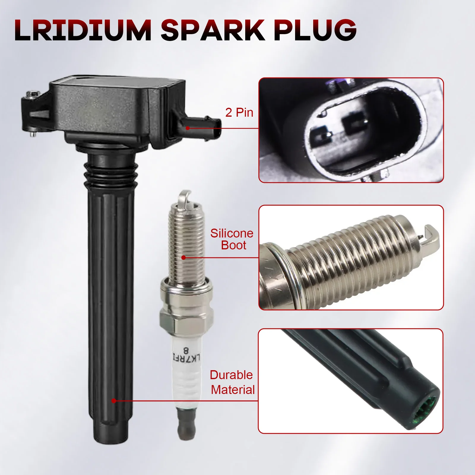 Pop 6PCS Performance Ignition Coil & Iridium Spark Plug For Dodge Charger Chrysler Ram Jeep 3.6L 05149168AI 2505484816 5149168AH