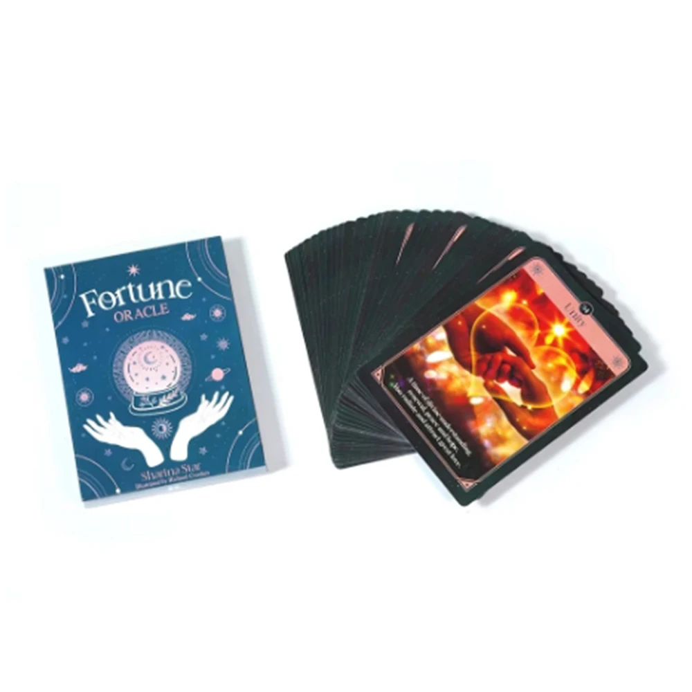 

Карты Fortune Oracle от карты Sharina Star содержит один личный или духовный справочник с сообщением, вы по пути вашей жизни