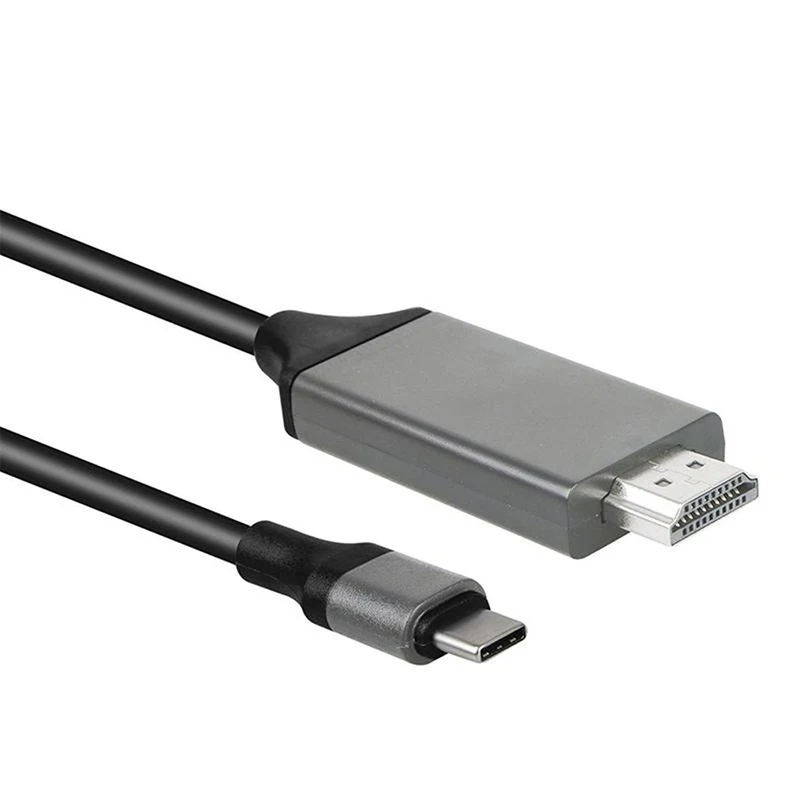 USB-C-auf-HDTV-Kabel Typ C Thunderbolt3/4 auf 4K UHD-Monitor-Display-Adapterkabel, kompatibel mit MacBook Ipad Pro ChromeBook XPS