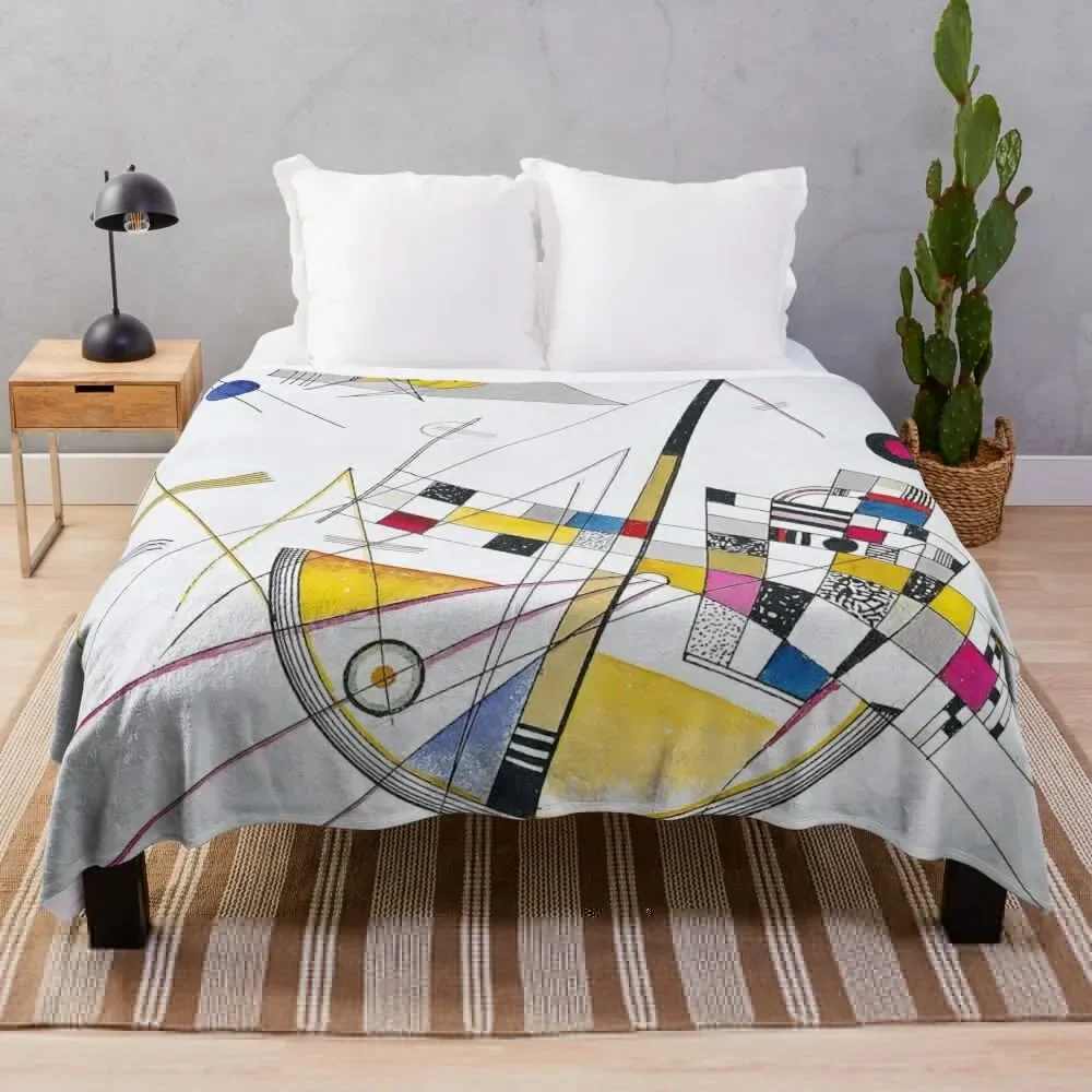 

Delicate Tension by Wassily Kandinsky Throw Blanket Quilt Camping Blankets