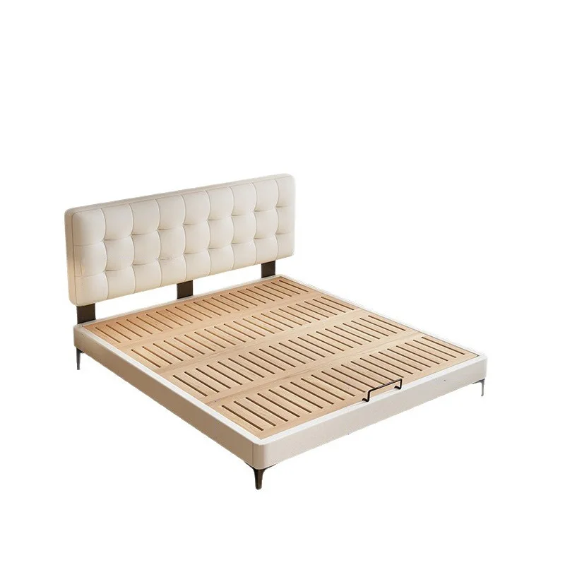 

All solid wood, liftable flush bed, small double bed