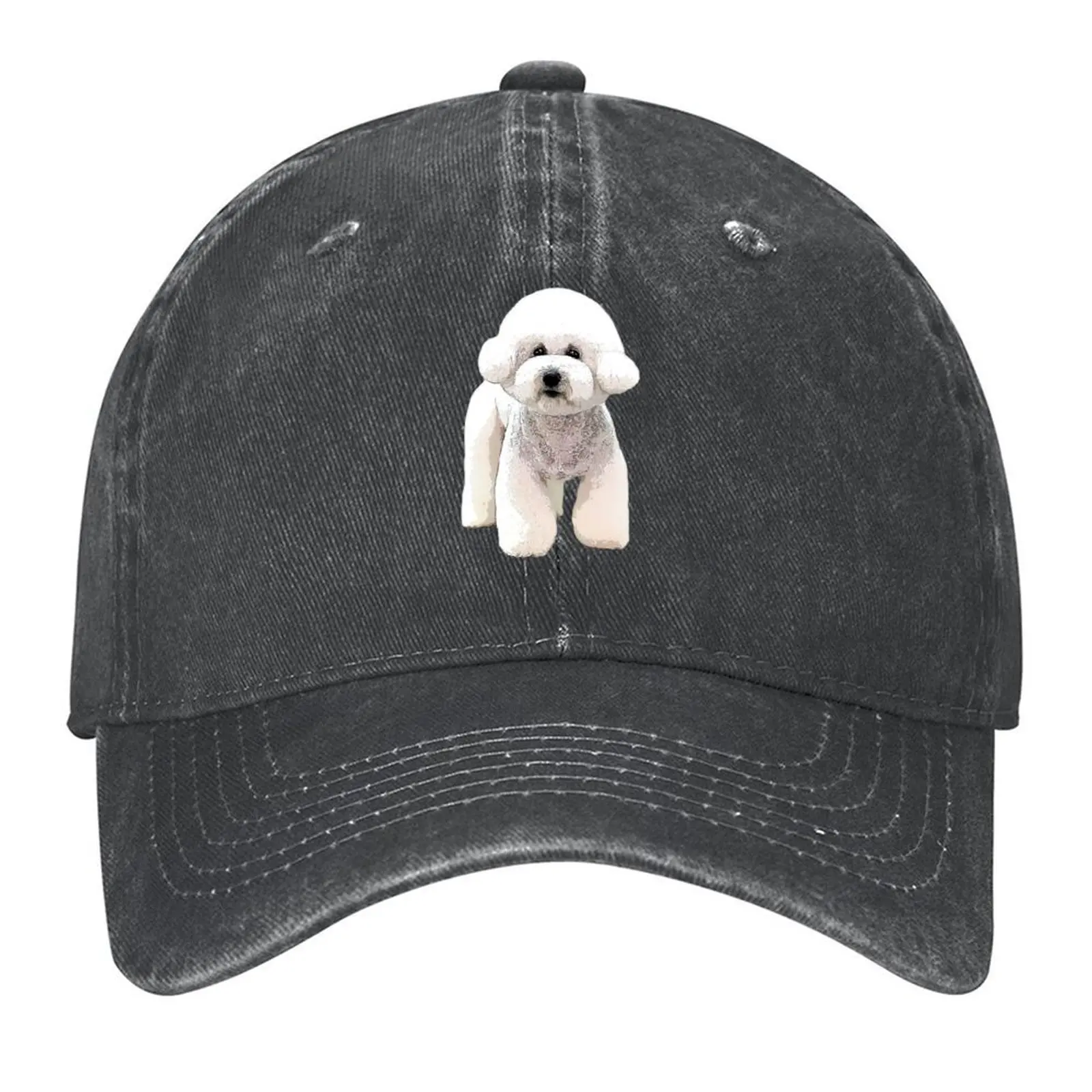 

Bichon Frise Cute White Puppy Dog Baseball Cap fashionable Unique hats Uv Protection Solar Hat |-F-| Women Men's