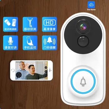 2MP 1080P iCsee APP การใช้ต่ํา WIFI IP Doorbell โทรศัพท์ประตูวิดีโอ Visual Doorviewer กล้อง