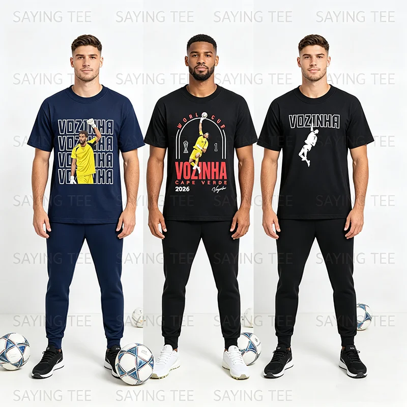 Vozinha 1 Kap Verde Gedenkgeschenk 2026 Fußball-Fans Unisex T-Shirt Y2k Kap Verde Fußball-Torwart Trikot – Detail 6
