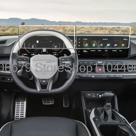 Защитная пленка для экрана, закаленное стекло для Kia k4 2024, 2025, 12,3-дюймовый автомобильный ЖК-дисплей, GPS-навигация и приборная панель, пленка против царапин