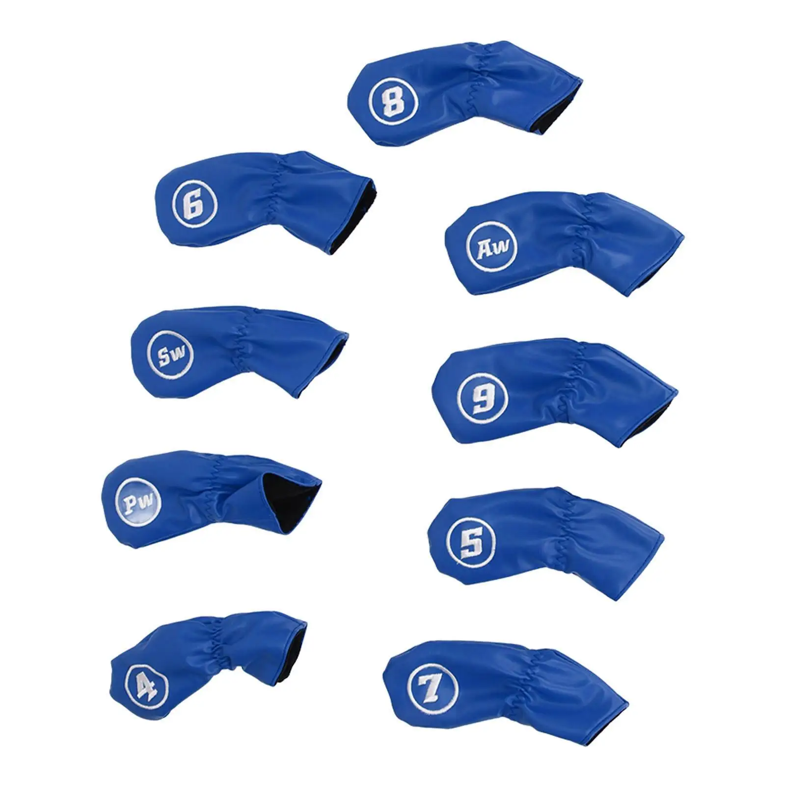 Numbered Iron Club Head Covers Dustproof Protectors