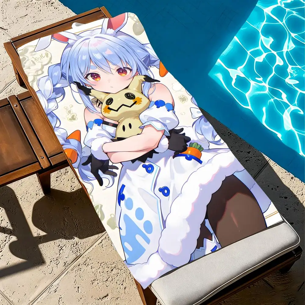 VTuber U-Usada Pekora Towel Towel beach towel, quick drying absorbent bath towel for Swim,Gym,Camping,Outdoor hot