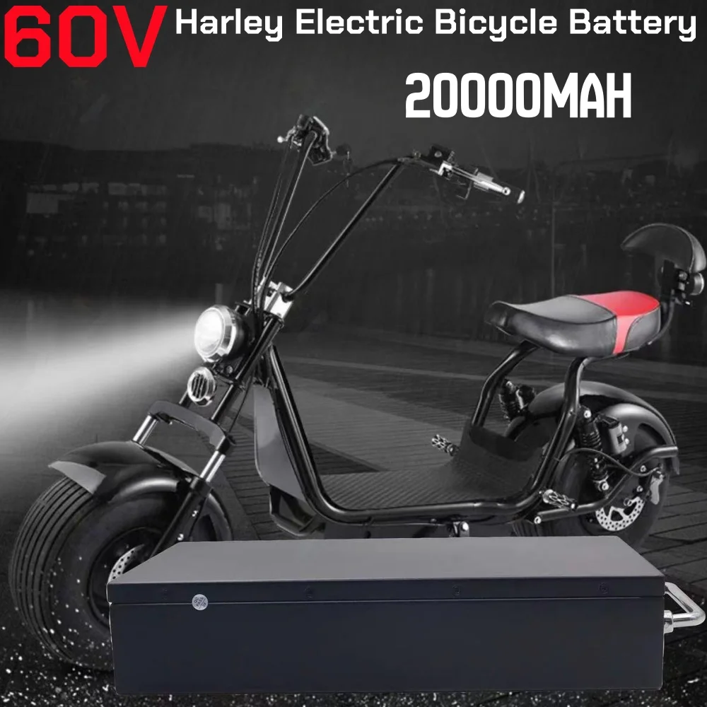 

ForHarley battery Citycoco Electric Battery 60V 20Ah for 250W~1500W Harley Motorcycle Waterproof Lithium Battery + 67.2V Charger