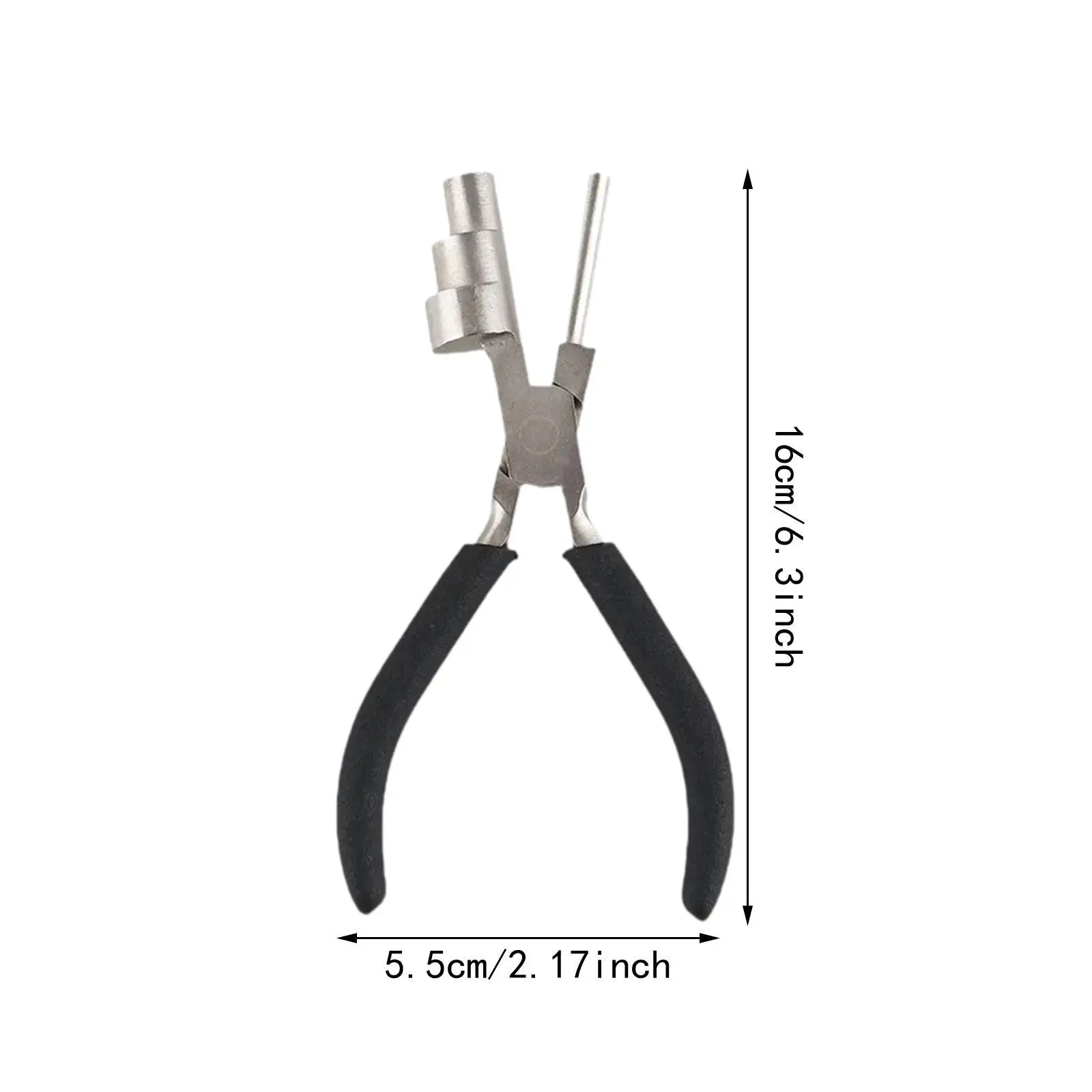 Round Nose Pliers Comfortable Handle High Carbon Steel Jewelry Pliers for Beading Jewelry Making Tool DIY Enthusiast Jump Rings