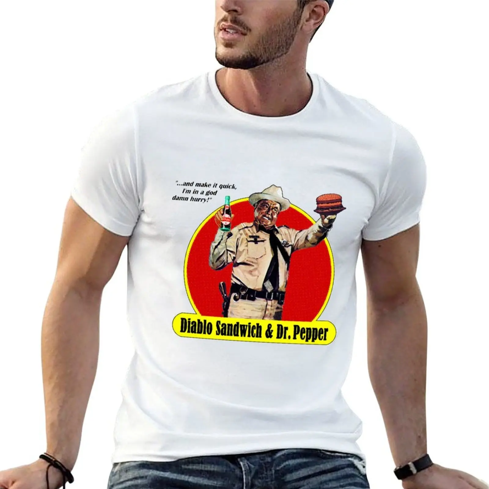 

DIABLO SANDWICH & DR. PEPPER T-Shirt t shirts for man graphic tees t shirt man plain T-Shirt