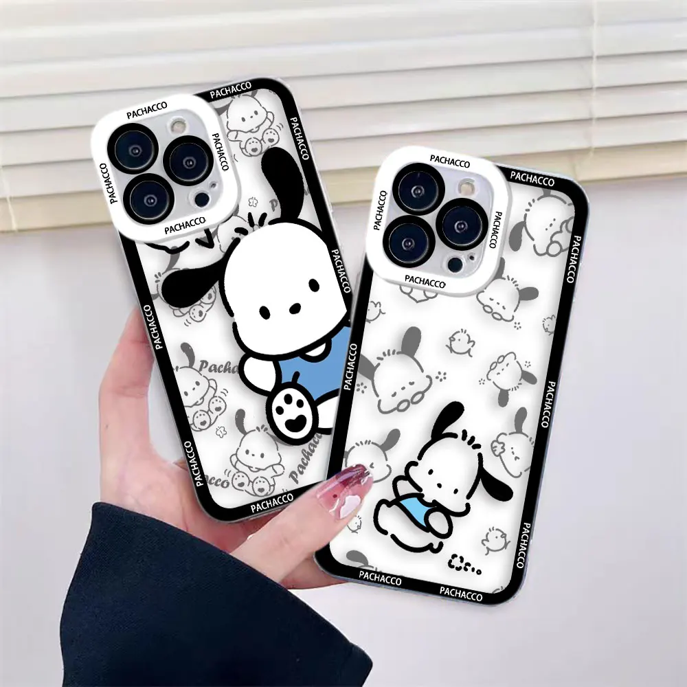 Cartoon Cute Pochacco Cover Clear Phone Case For Samsung A03 A04 A05 A05S A11 S10 S20 S21 S22 S23 FE PLUS ULTRA 5G Case Funda