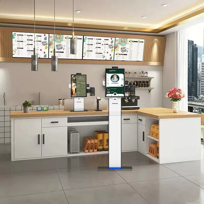 Interactive Self Service Payment Kiosk Automatic Android/Windows Touch Screen Kiosk Self Ordering Machine for Restaurant