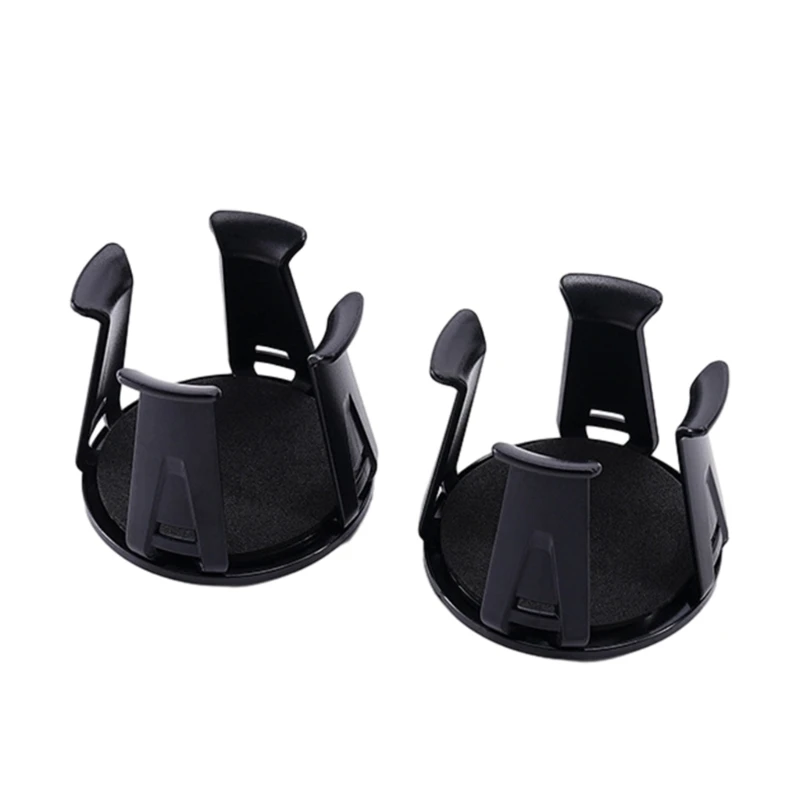 2Pcs Car Beverage Holder Adhesive Cup Storage Rack Car Cup Bottle Holder Multifunction Drink Rack Auto Accessories Black H9EE