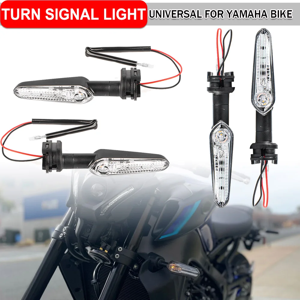 Motorcycle Front Rear Turn Signal Indicator Light Blinker LED Lamp Universal For Yamaha MT07 09 MT-125 XSR125 XSR700 YZF R3/R25