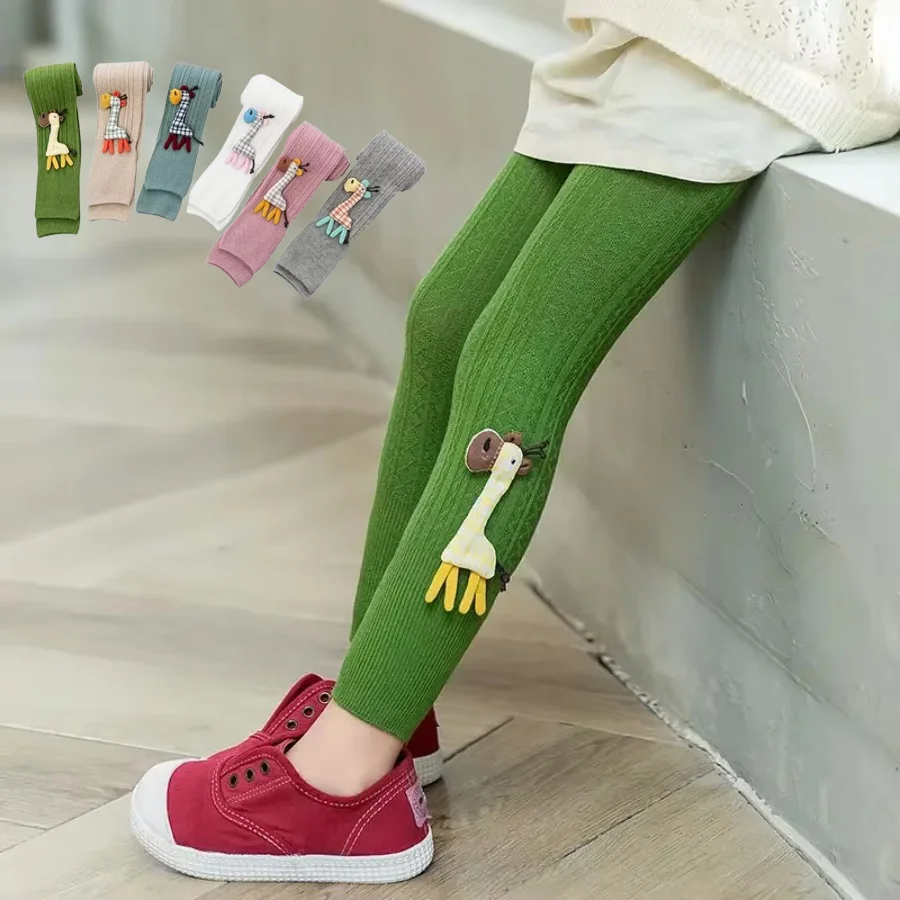 

Animal Leggings Girls Toddler Kid Spring Autumn Clothes Soft Cotton Stretch Pants Sport Fitness Sweet Cute Trousers Streetwear
