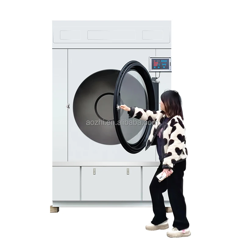 Industrial Stainless Steel Drum Dryer with 20kw Power 50kg Capacity Automatic Drying Machine for Hotels and Large Laundries Pro