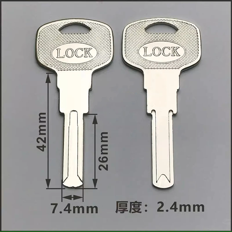 10pcs/lot Electric Control Lock Key Embryo Intelligent Fingerprint Lock Blade Electronic Lock Key  Locksmith Supplies Blank Keys