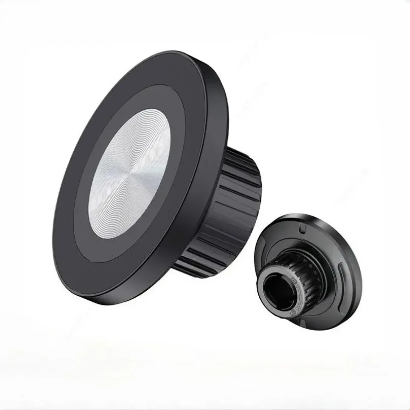 1 шт., магнитный держатель для телефона с узором компакт-диска, аксессуар для MagSafe iPhone 16-12, Samsung Xiaomi, для 17 мм, шаровая головка, крючок для выхода воздуха, подставка