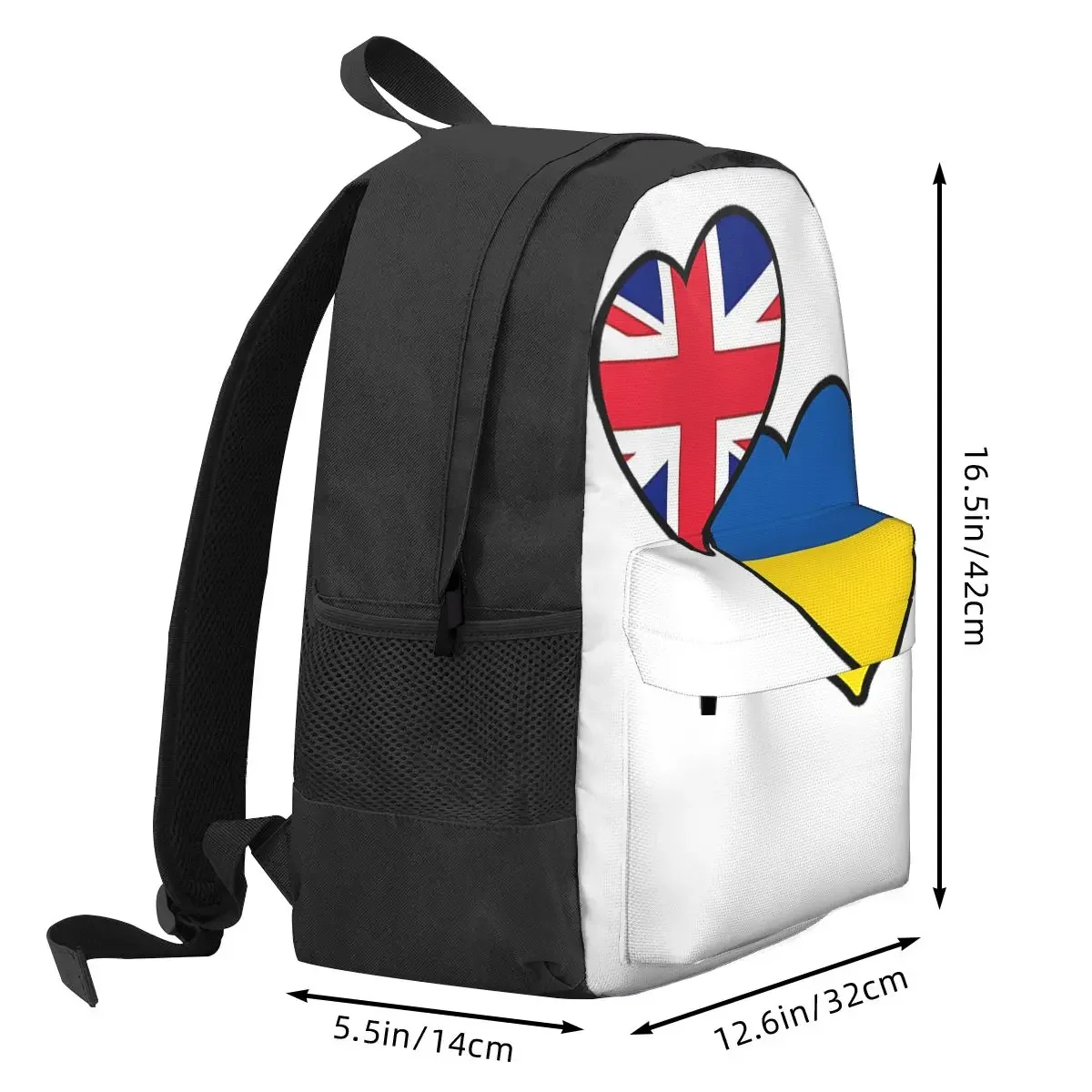 Eurovision Britain And Ukraine Backpacks Boys Girls Bookbag Students School Bags Kids Rucksack Travel Rucksack Shoulder Bag