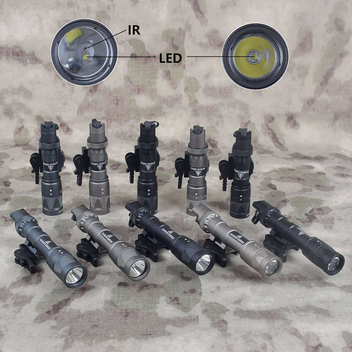 Airsoft Surefire M323V M323V-IR M622V-IR M622V arma mejorada linterna LED estroboscópica IR salida infrarroja luz exploradora