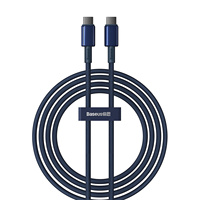 Baseus Tungsten Gold USB-C / USB-C 100W 2m Cable-Navy