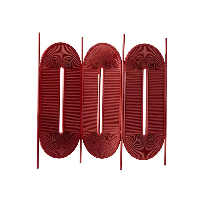 

Light luxury screen partition folding screen oval panel partition living room furniture simple home