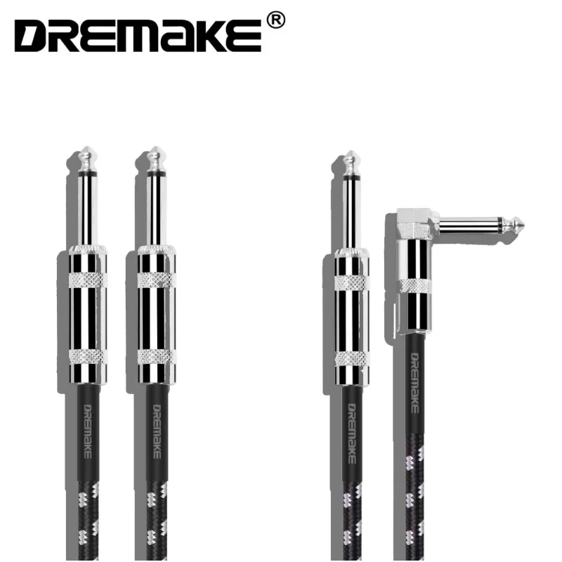 Гитарный кабель премиум-класса, шнур для бас-кабеля, усилитель 1/4, прямой угол, для электрической мандолины, Pro Audio