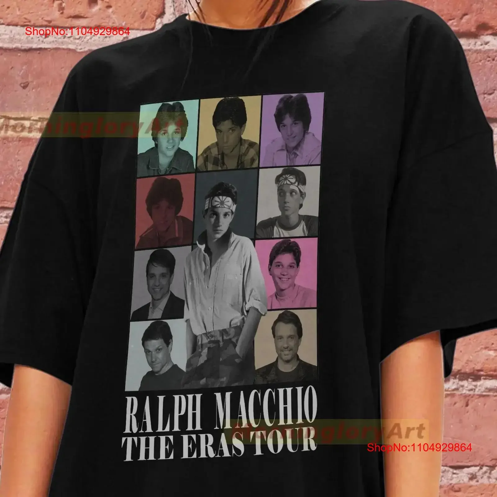 

Футболка Ralph Macchio Tour, свитер, хлопковая одежда, винтажная стираная мягкая эластичная футболка унисекс для повседневной носки