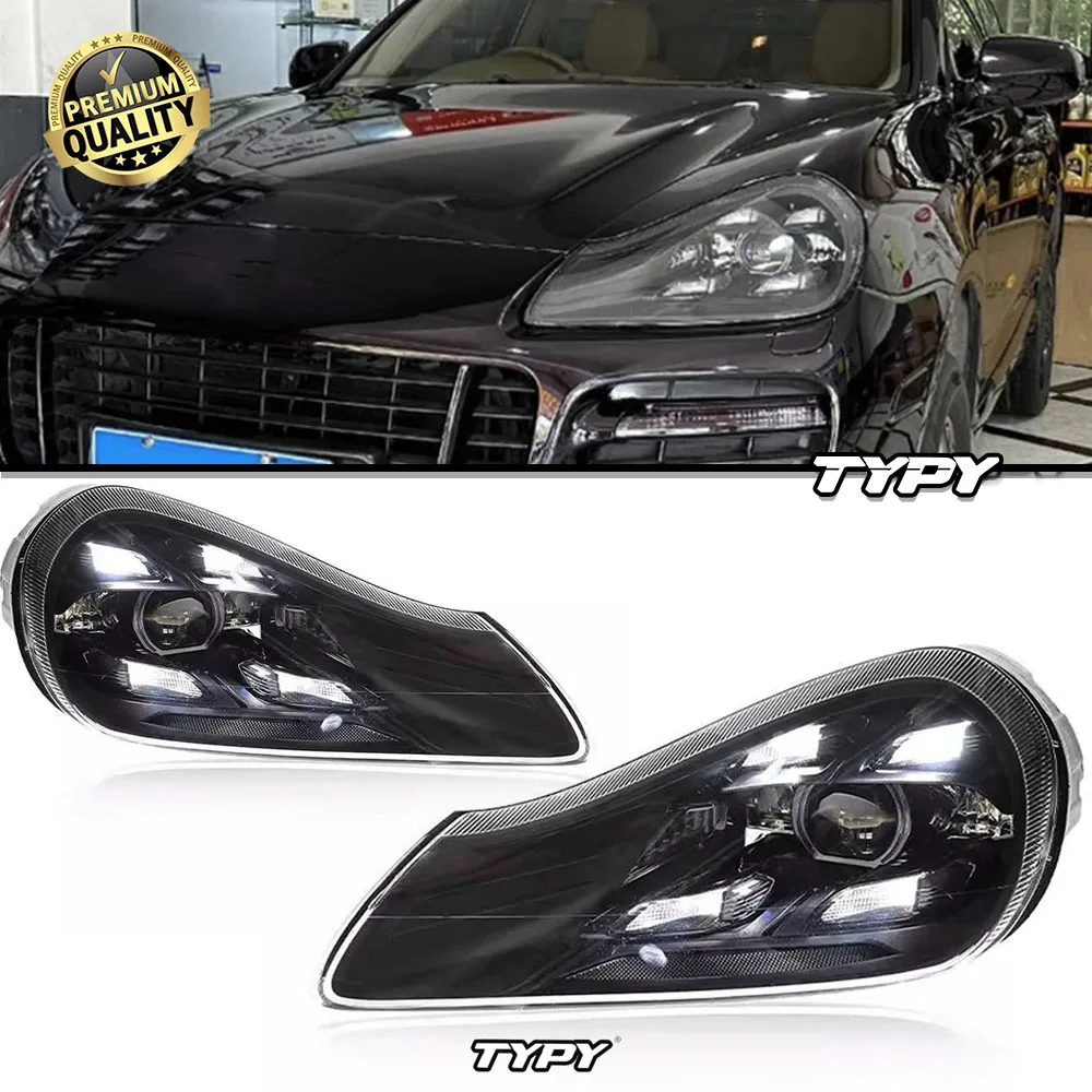 

TYPY 07-10 для Porsche Cayenne 957 Coupe, передние фары, модифицированные автомобильные фары Plug & Play, DRL, указатель поворота в сборе