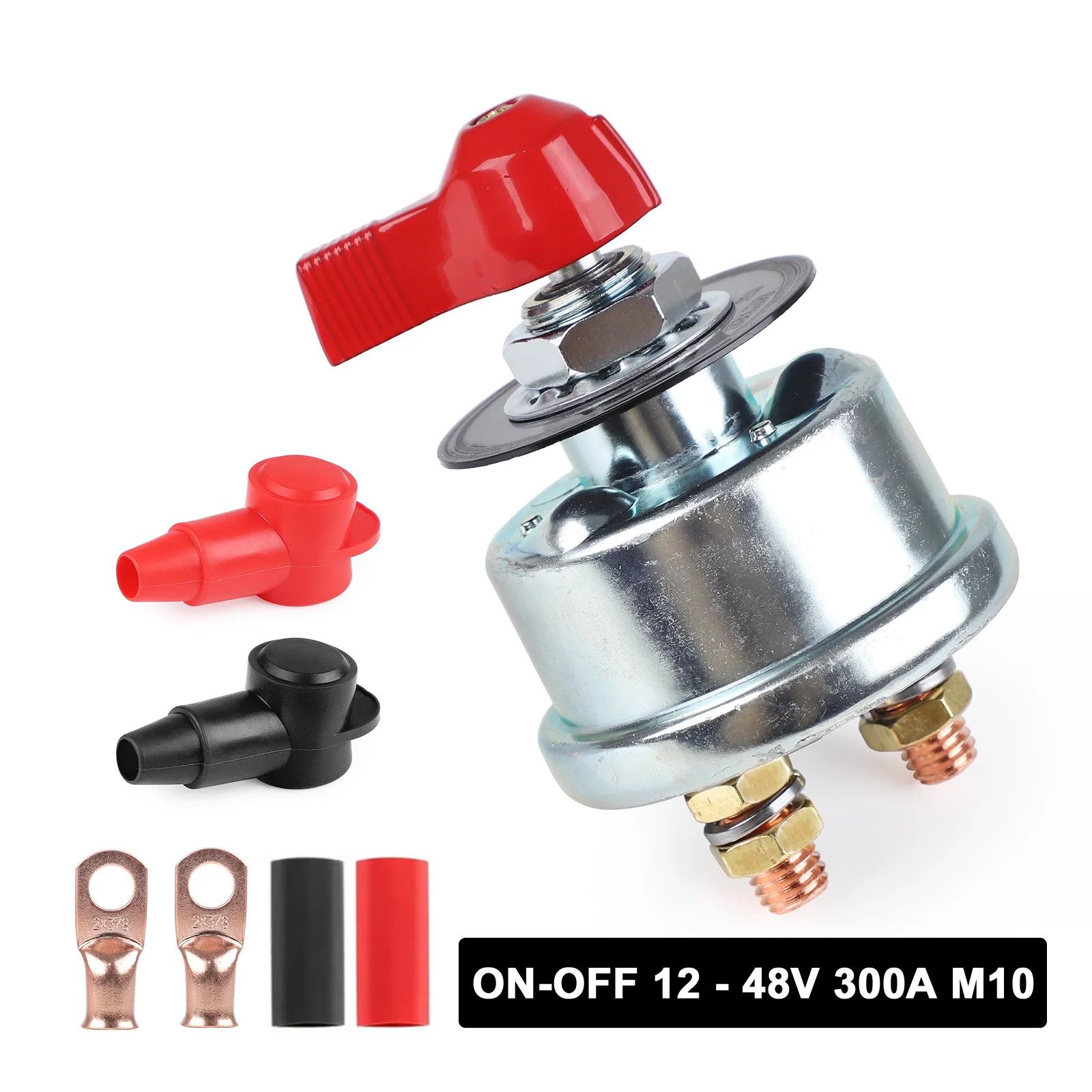 Picture 4: 150A High Current Master Battery Disconnect Switch 200A Duty Master Battery Power Cut Isolator Kill Switch for Car, Vehicle, RV