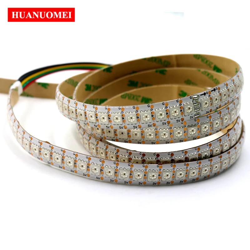 

1M 144LEDs/m APA107 LED Strip Light Tape,144Pixels/m with APA107 IC built-in the 5050 SMD RGB LED;DC5V,White PCB,Waterproof IP65