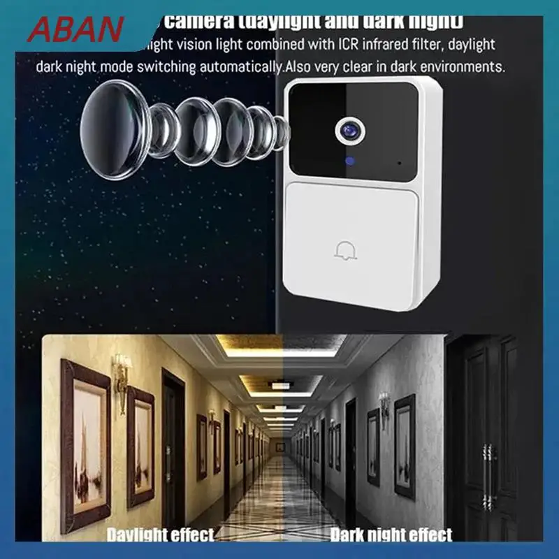 ABAN Smart WIFI Video Doorbell Camera With Night Vision HD Wireless Security Two-Way Intercom Voice Changer For Home