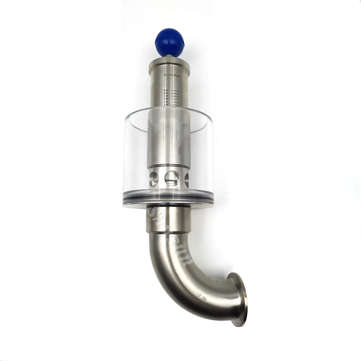Sanitary Stainless Steel 316L Automatic Adjustable Pressure Relief Valve Dn200