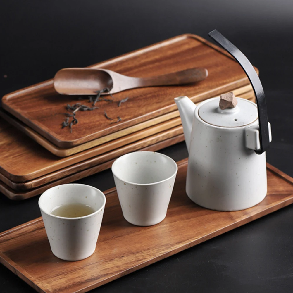 

Natural Wood Fruit Tray Hors D'Oeuvres Plate Lightweight Food Dessert Serving Board Storage For Home Kitchen Light Brown