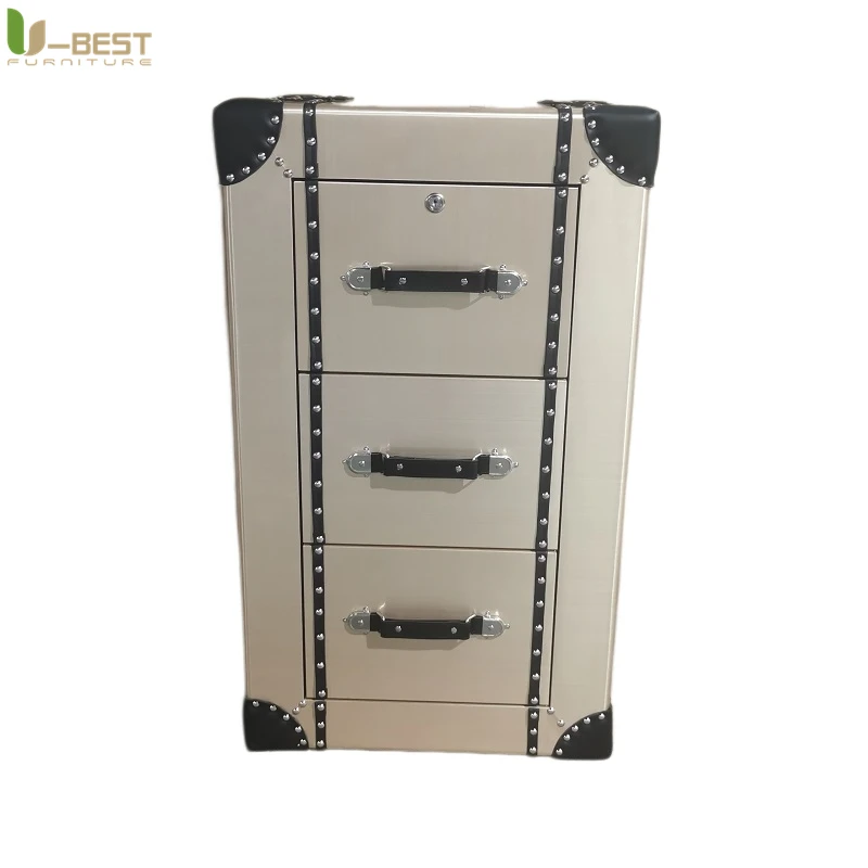 Aviator Style Aluminum Console Cabinet Airplane Cabinet Storage Container Aircraft Window Wall Bar Shelf Aviation Furniture