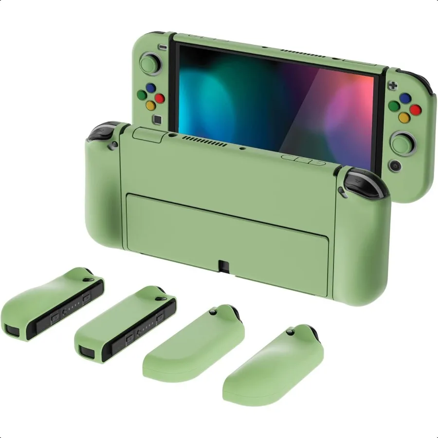 

Защитный тонкий чехол AlterGrips для переключателя OLED, эргономичная ручка, док-станционный жесткий корпус, в комплект входят ручки для большого пальца