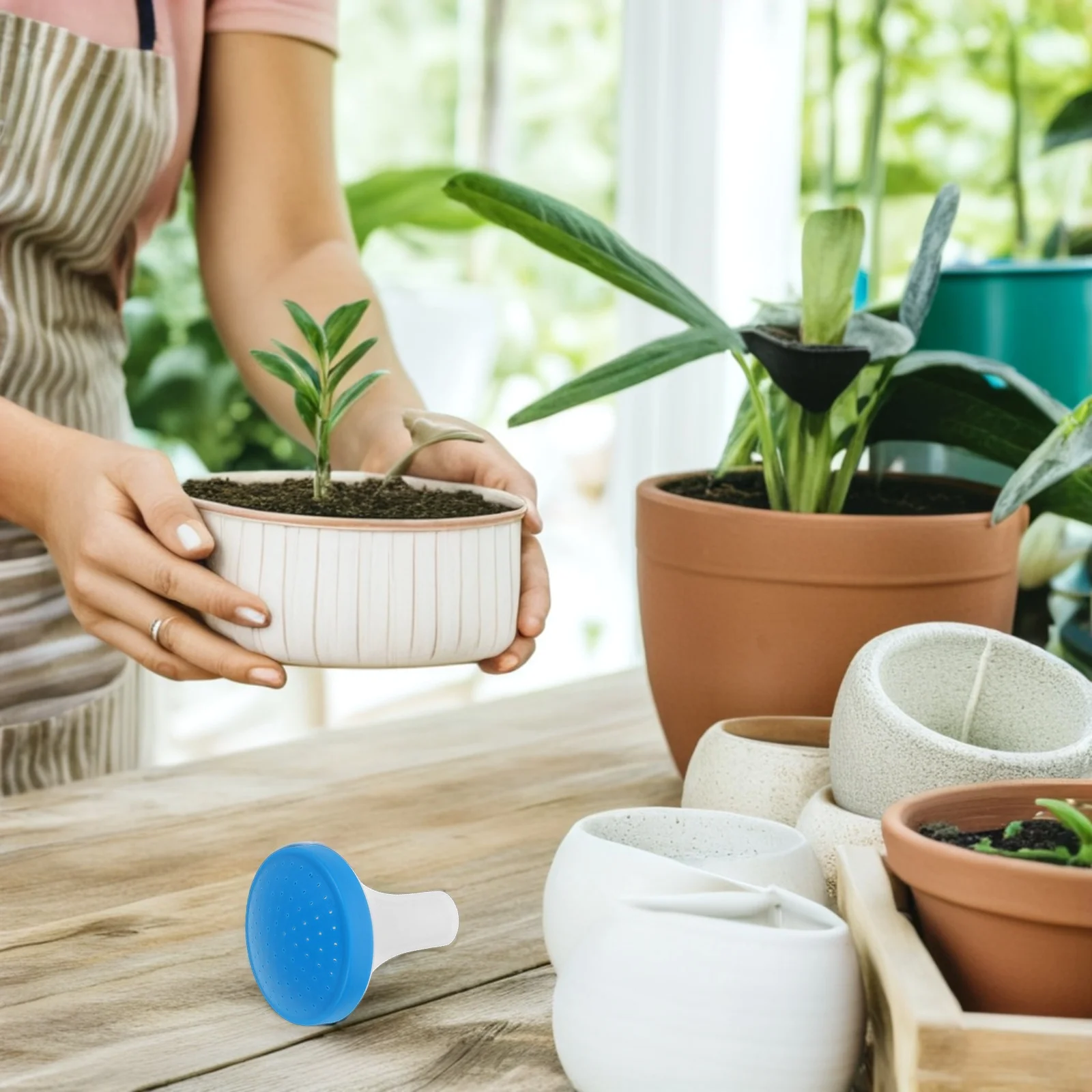 

20pcs Sprinkler Heads Replacement Watering Can Spout Spray Nozzle for Hose Durable Plastic Blue Garden Water Sprayer Efficient