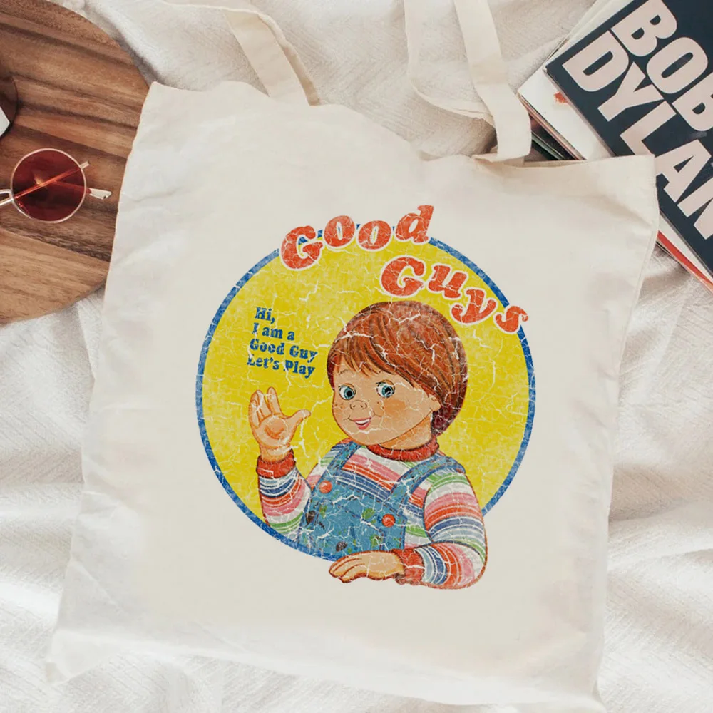 Chucky shopping bag shopping recycle bag bolso jute bag tote bag fabric boodschappentas reciclaje tote sac toile