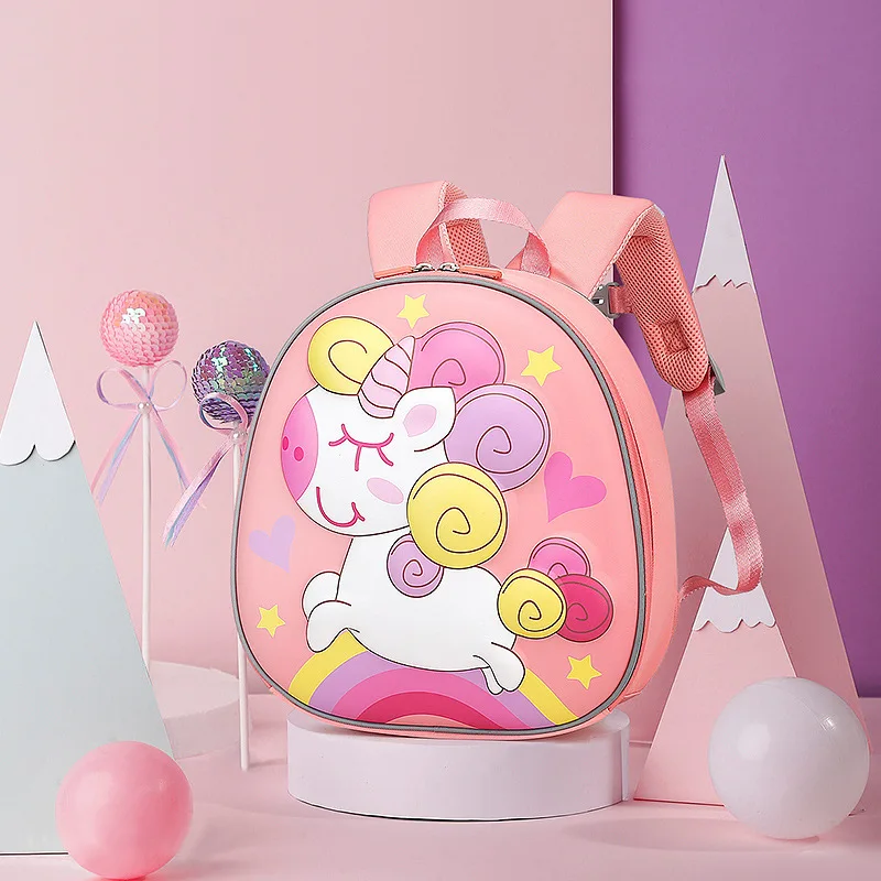 3-6-year-old Children Unicorn Schoolbags 2022 New Boys Girls Anti Lost Little Dinosaur Backpack In Kindergarten