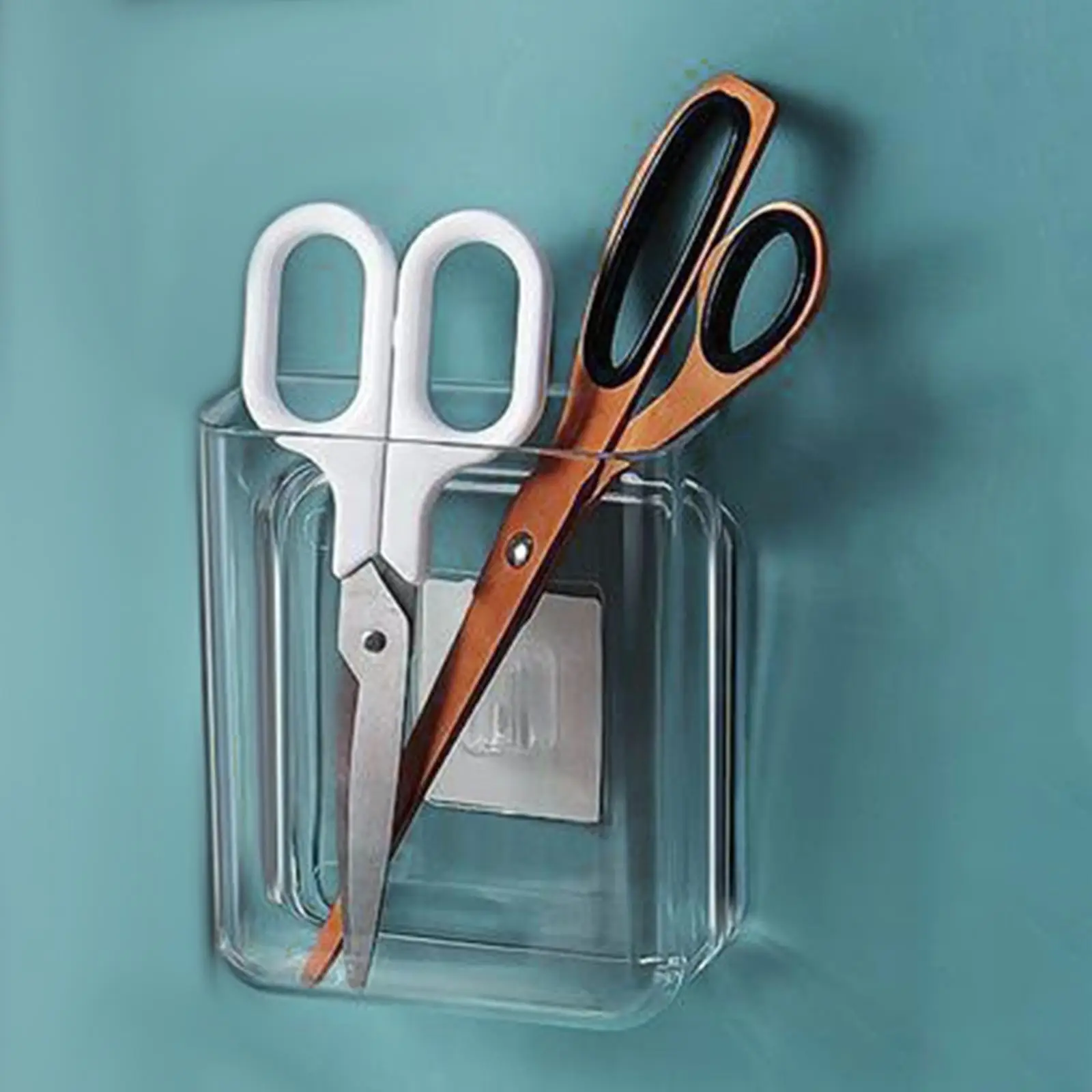 Kitchen Cabinet Door Storage Box Easy to Use Wall Hanging Clear Organizer for Laundry Room Study Room
