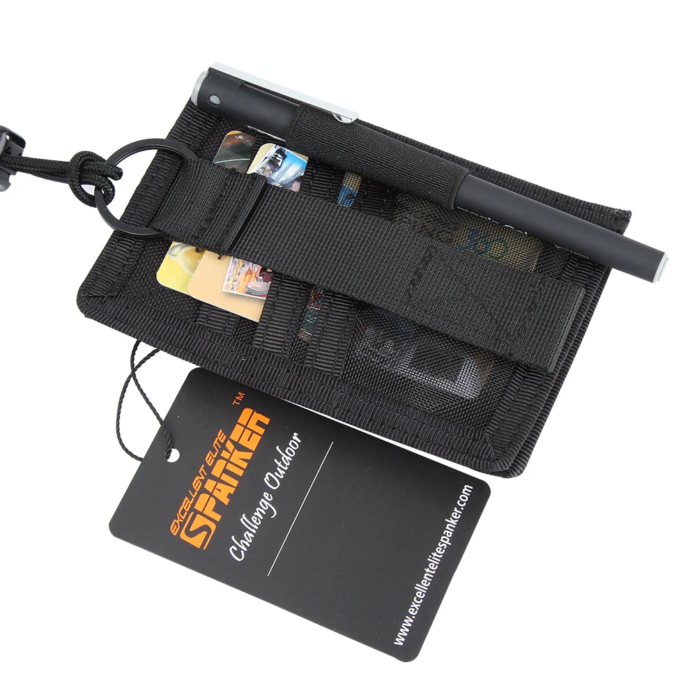 EXCELLENT ELITE SPANKER Tactical Badger Vertical ID Holder  Lanyard Card File Hanging Holder Adjustable Credit Card Holder