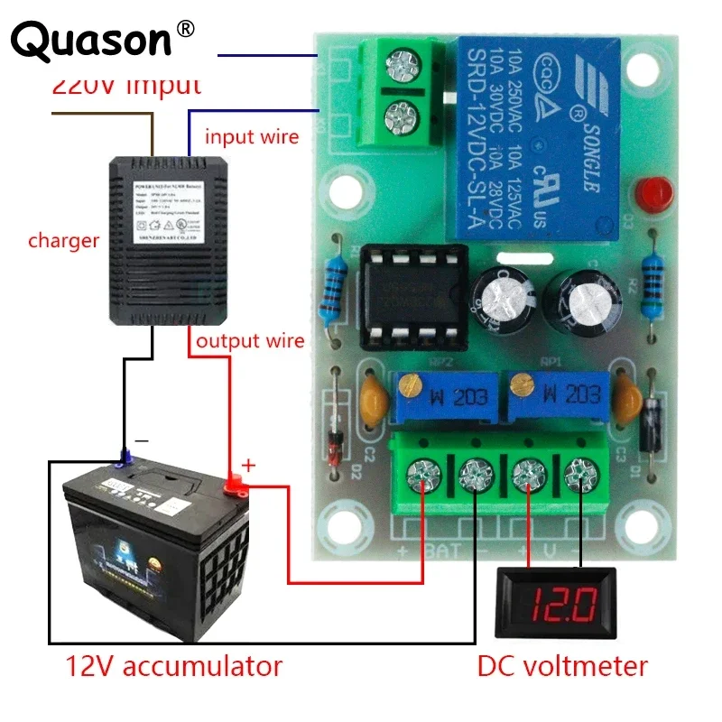 High Quality XH-M601 Battery Charging Control Board 12V Intelligent Charger Power Control Panel Automatic Charging Power