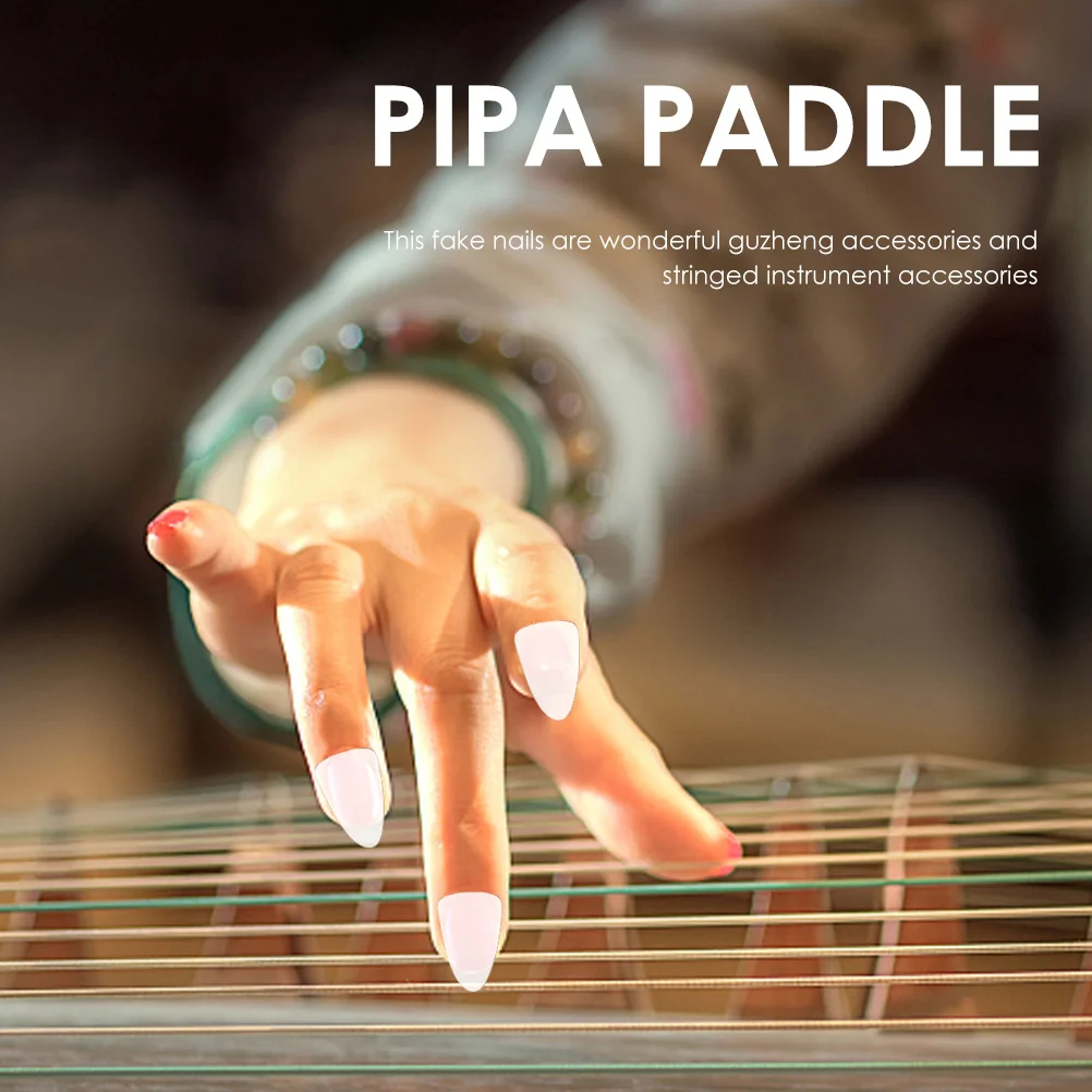 

5Pcs Guzheng Nail Covers Sturdy Finger Protectors for Long Term Playing Comfortable Fit Ideal Accessories for Beginners and