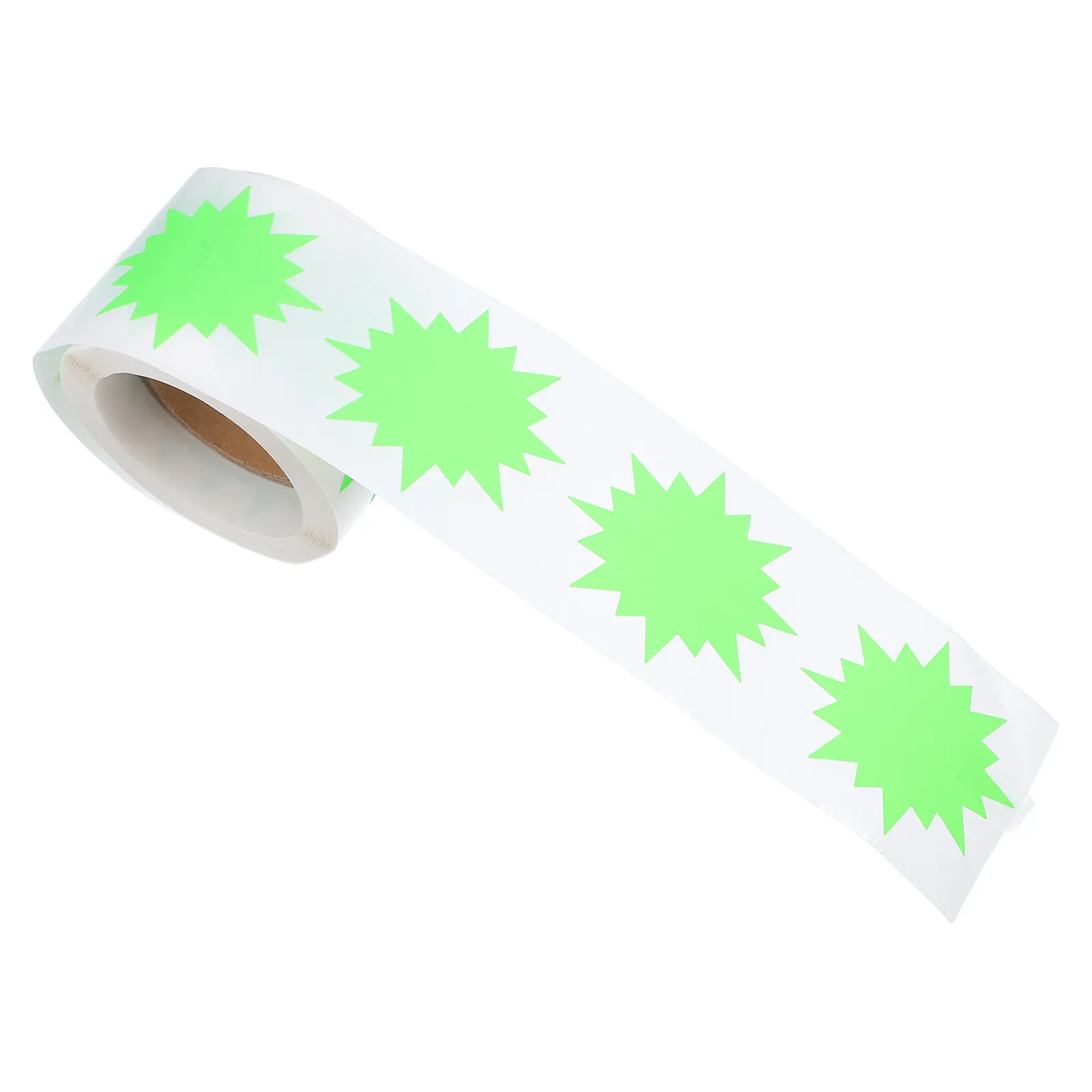 

200Pcs Price Tag Stickers Fluorescent Burst Shape Writable Self Adhesive Labels for Retail Garage Yard Sale Poster Board