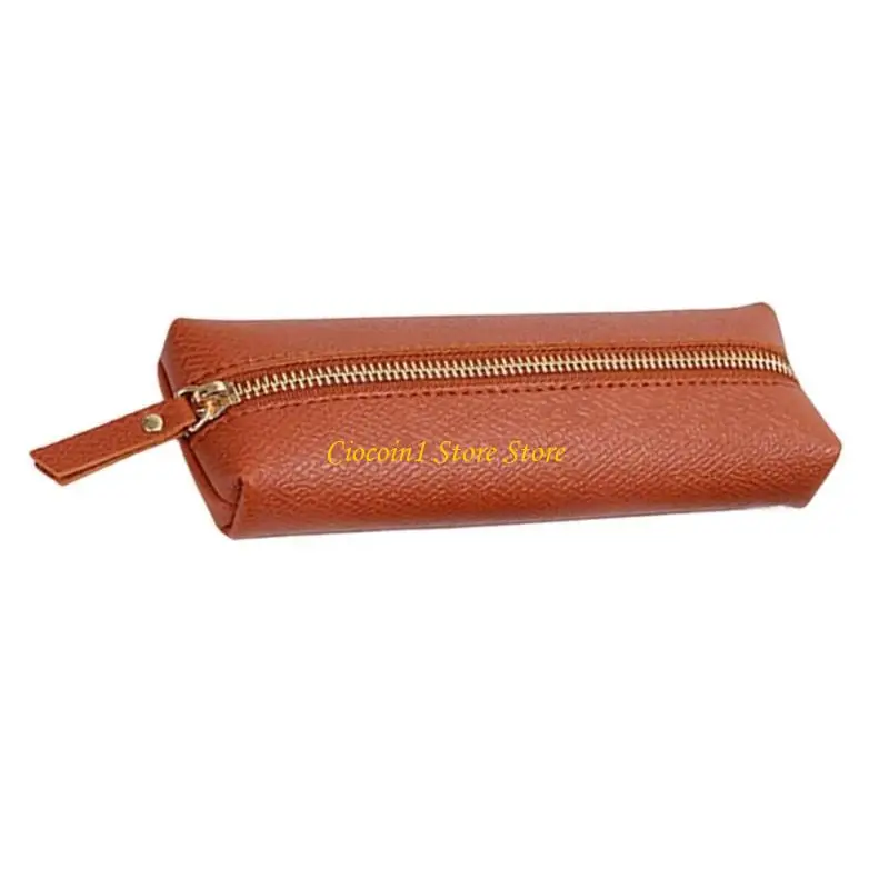 

A3PC Large Capacity PU Leather Pencil Case Light Weight Waterproof Foldable Pen Bag