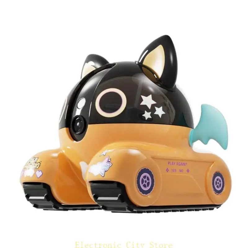 

AI Motorized Tracking Rolling Pet Companion Camera 360 Rotating View Two Way Talk App Controlled Home Monitoring System HU8D
