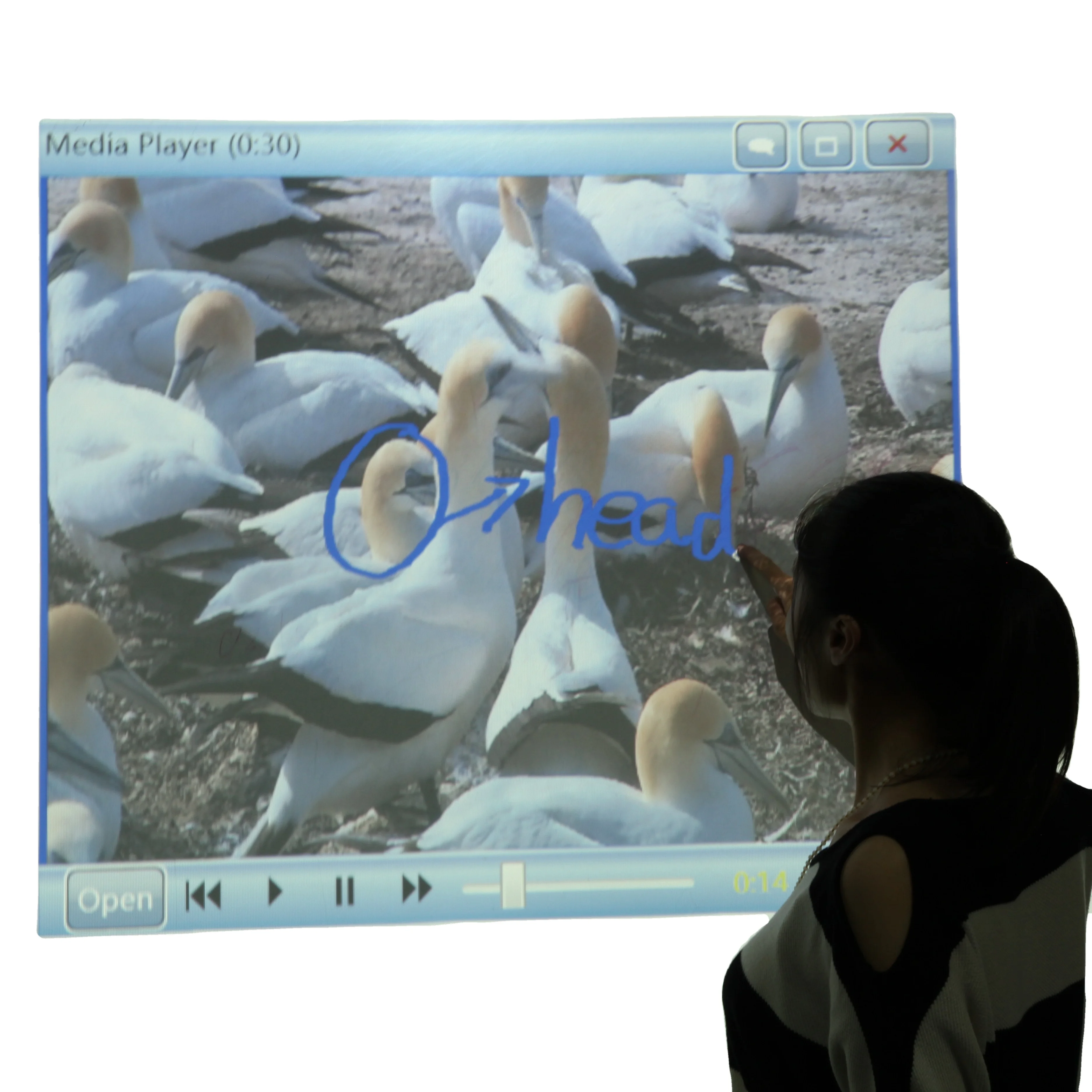 Portable Interactive Whiteboard 2mm Finger Touch Kit Auto Calibration Laser Sensor Smart Board For School Education & Meeting