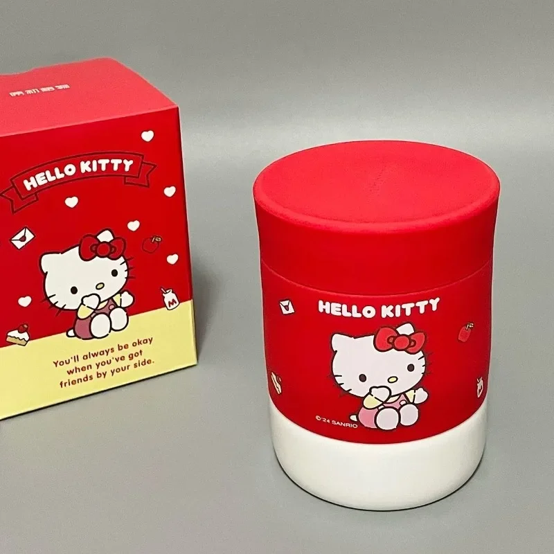 Kawaii Sanrio Hello kitty Tea Cup Office Separate Tea Leakage Separation Cups Thermos Drinks Coke Coffee Mug Fans Birthday Gift