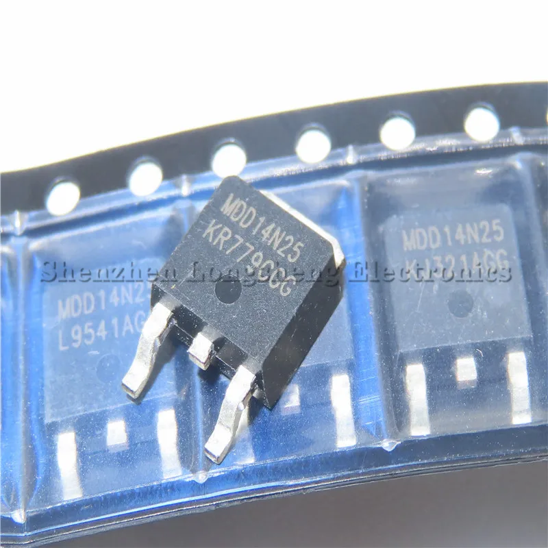 10 unids/lote MDD14N25 14N25 TO-252 SMD LCD tubo de efecto de campo 14A 250V nuevo en Stock